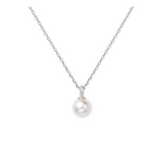Ania Haie Miss Dainty Pearl Drop Pendant Necklace, silver