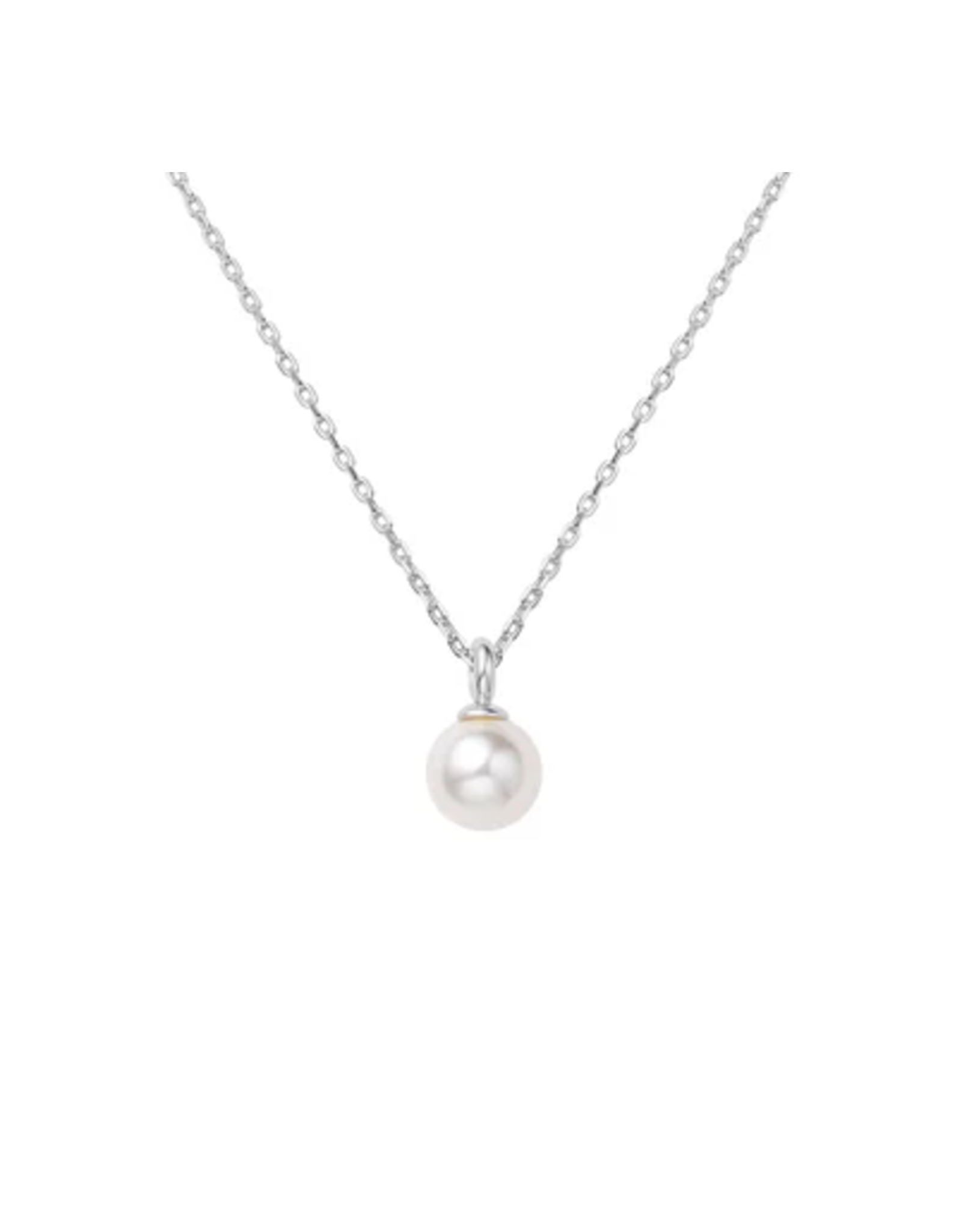 Ania Haie Ania Haie Miss Dainty Pearl Drop Pendant Necklace, silver