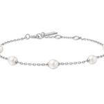 Ania Haie Ania Haie Miss Dainty Pearl Station Bracelet, silver
