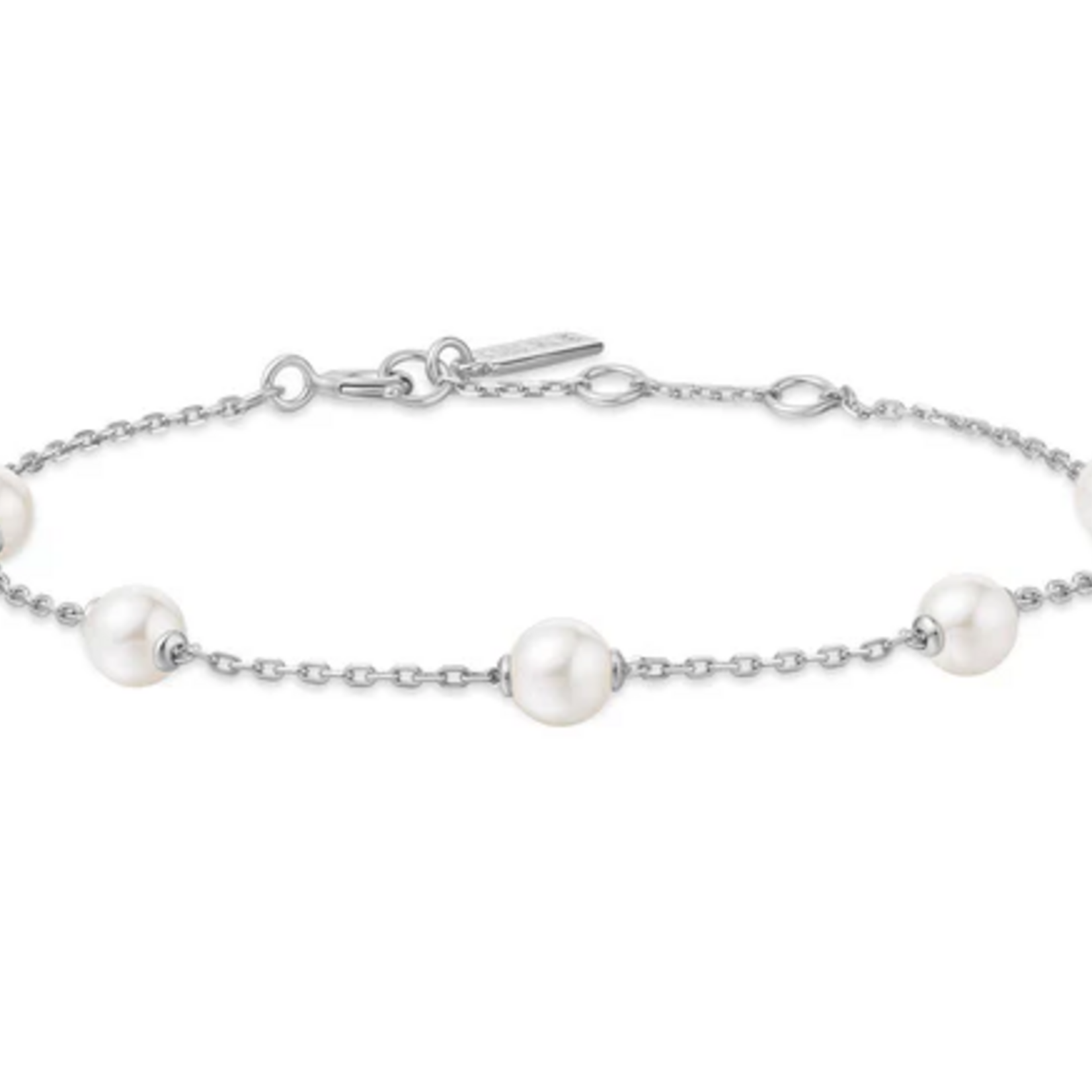 Ania Haie Ania Haie Miss Dainty Pearl Station Bracelet, silver