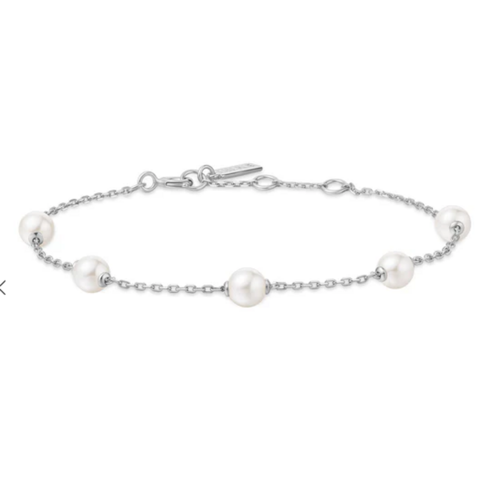 Ania Haie  Miss Dainty Pearl Station Bracelet, silver