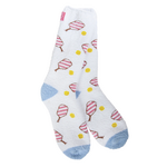 Cozy Crew Socks, Pickleball Pink