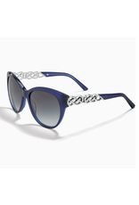 Brighton Interlok Braid Sunglasses, blue