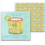 French Graffiti Cocktail Napkins, Margarita Somewhere