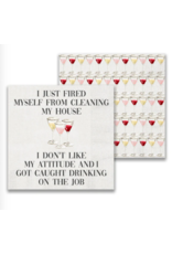 French Graffiti Cocktail Napkins, I Just Fired Myself