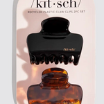 Kitsch Kitsch Recycled Medium Puffy Claw Clips, 2 pc