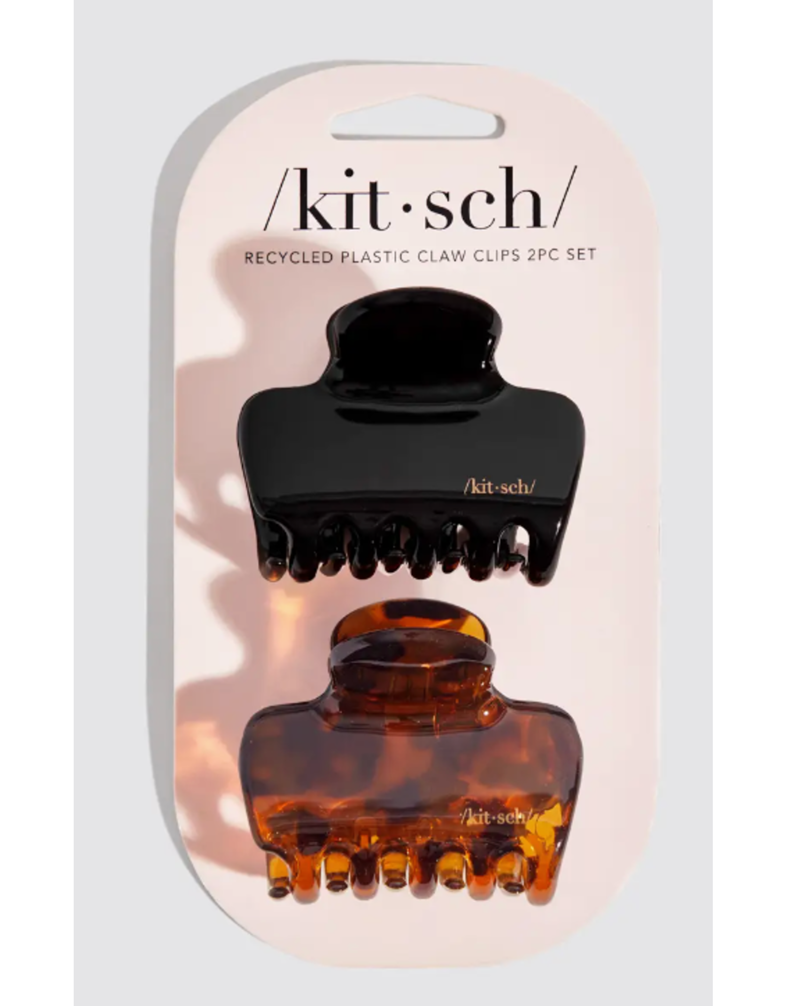 Kitsch Kitsch Recycled Medium Puffy Claw Clips, 2 pc