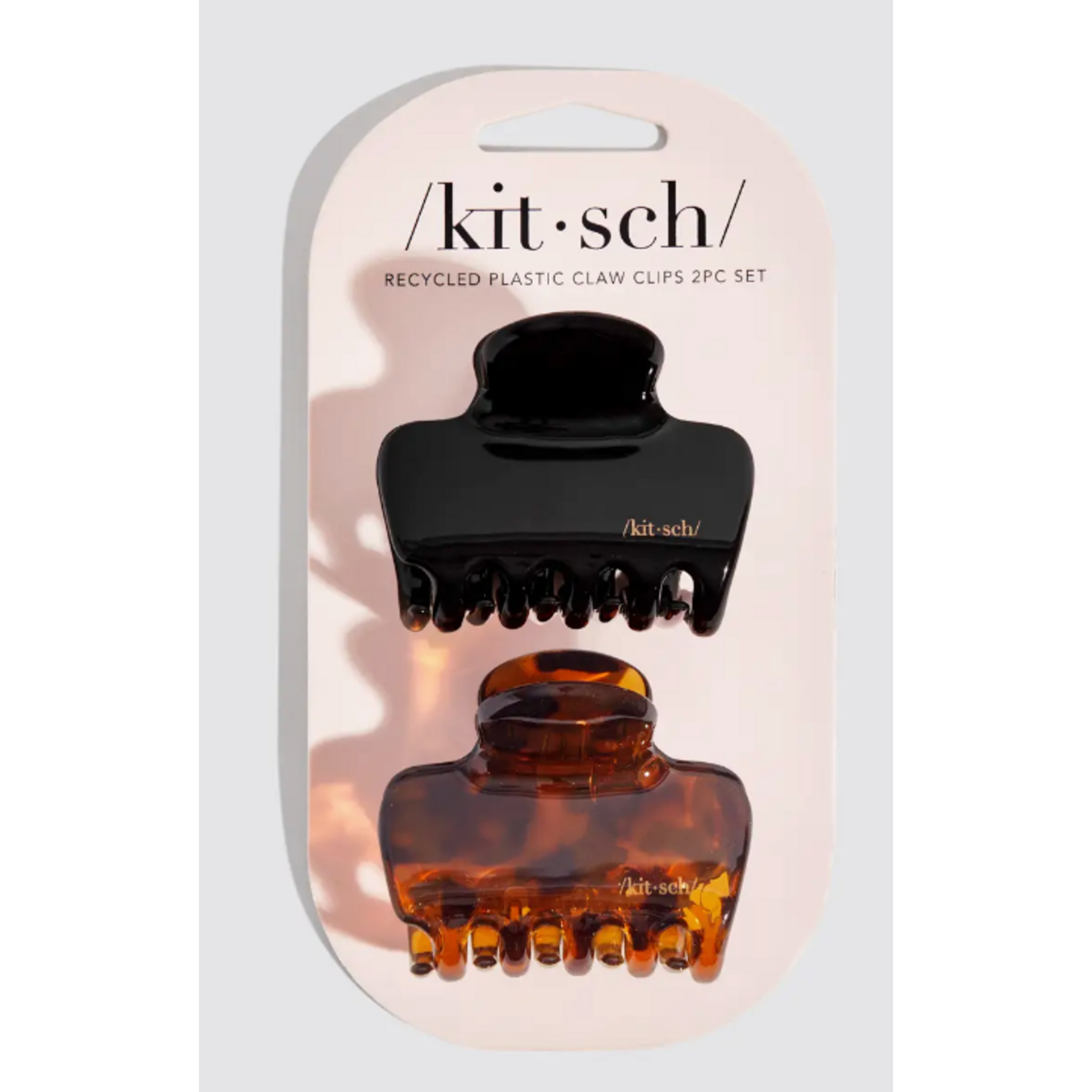 Kitsch Kitsch Recycled Medium Puffy Claw Clips, 2 pc