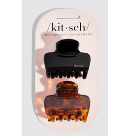 Kitsch Kitsch Recycled Medium Puffy Claw Clips, 2 pc
