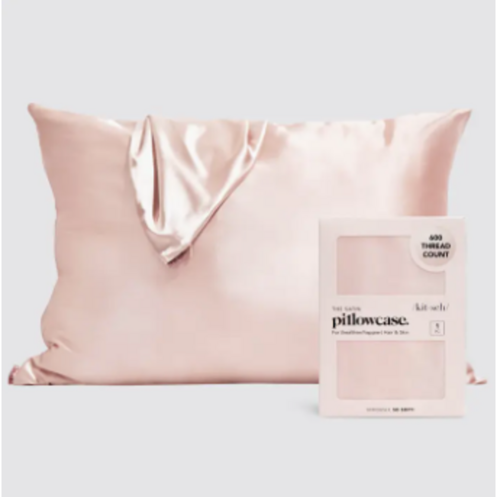 Kitsch Satin Pillowcase, blush
