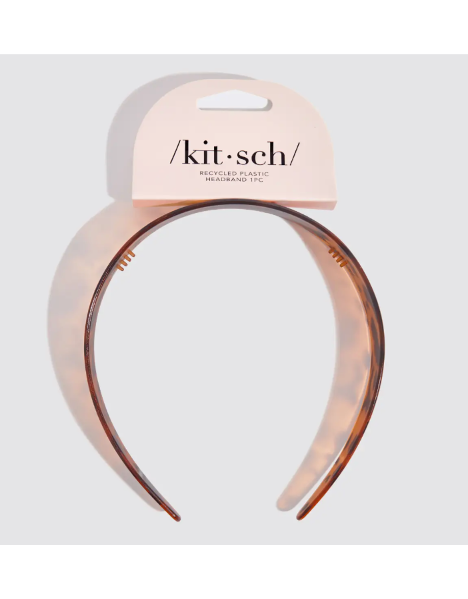 Kitsch Kitsch Recycled Wide Headband, Tortoise