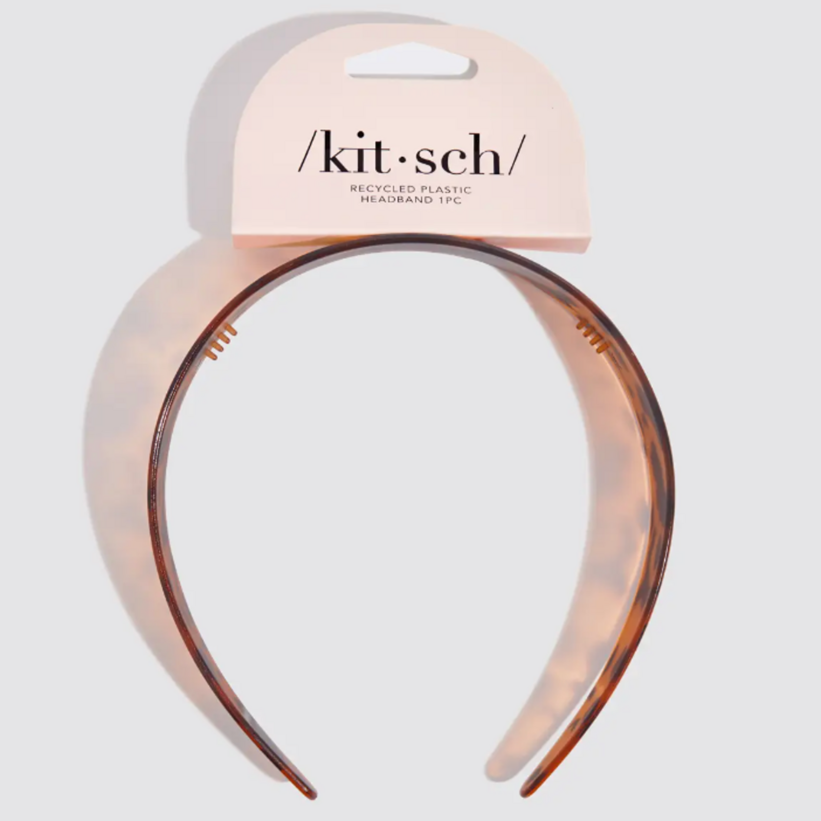 Kitsch Kitsch Recycled Wide Headband, Tortoise