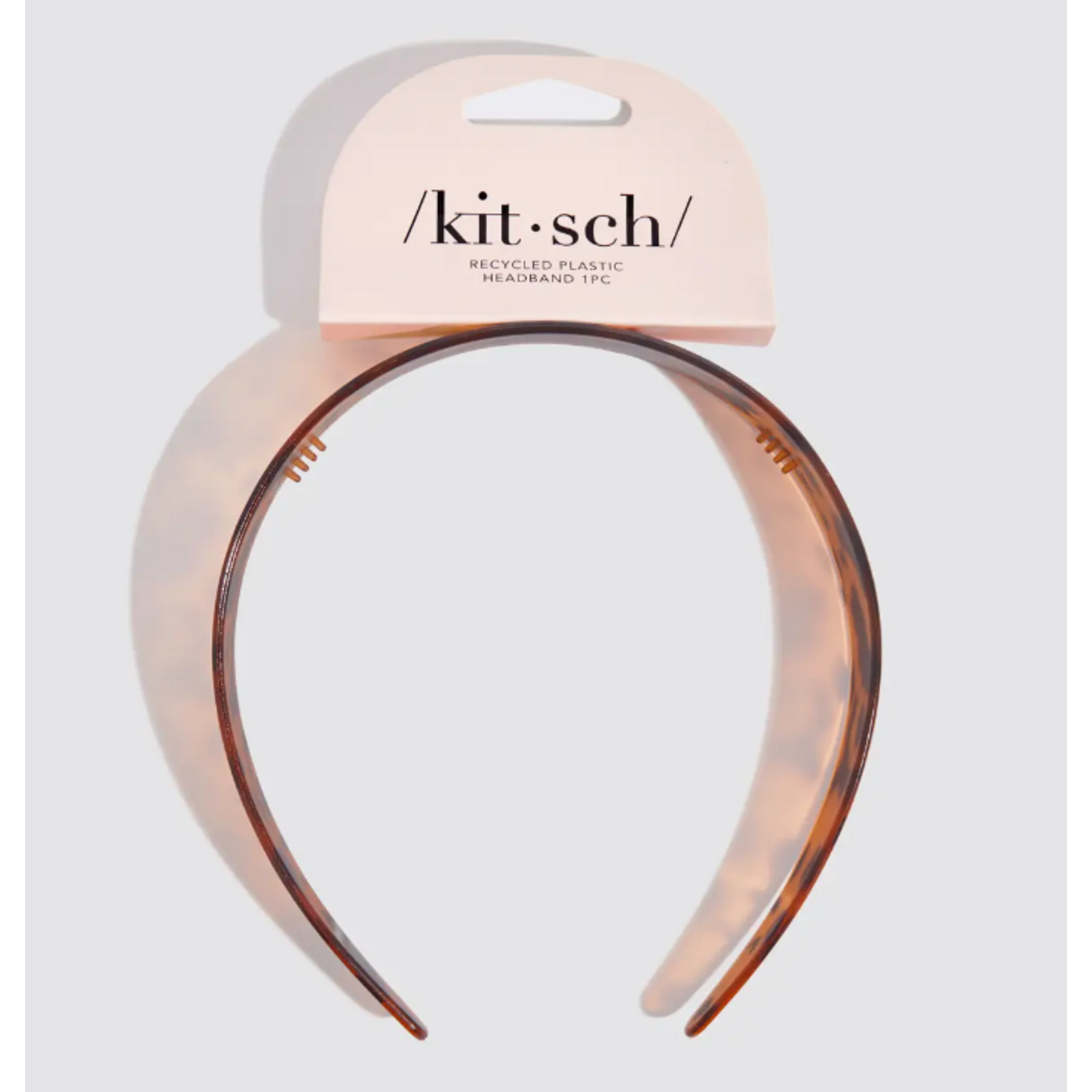 Kitsch Kitsch Recycled Wide Headband, Tortoise