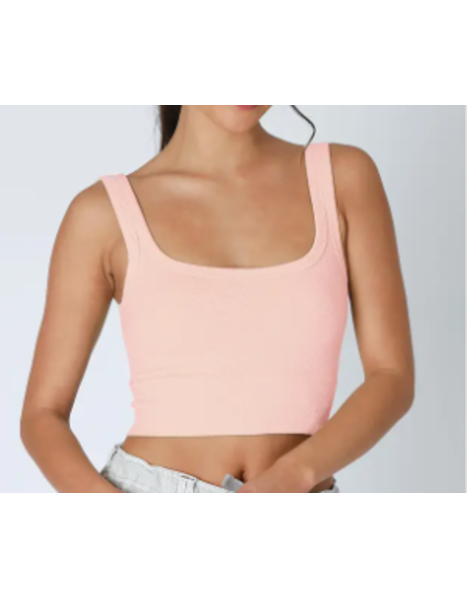 NIKIBIKI NikiBiki Chevron Ribbed Crop Top,