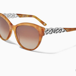 Brighton Interlok Braid Sunglasses, amber