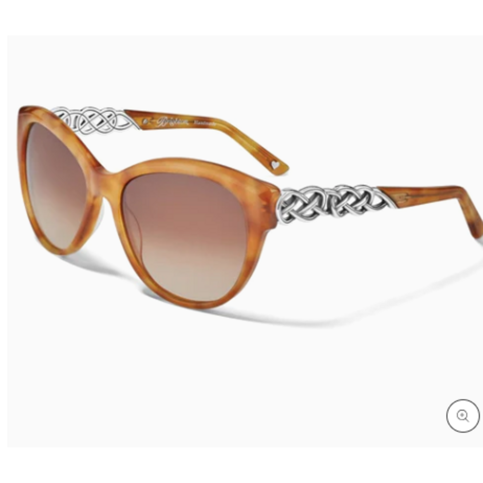 Brighton Brighton Interlok Braid Sunglasses, amber