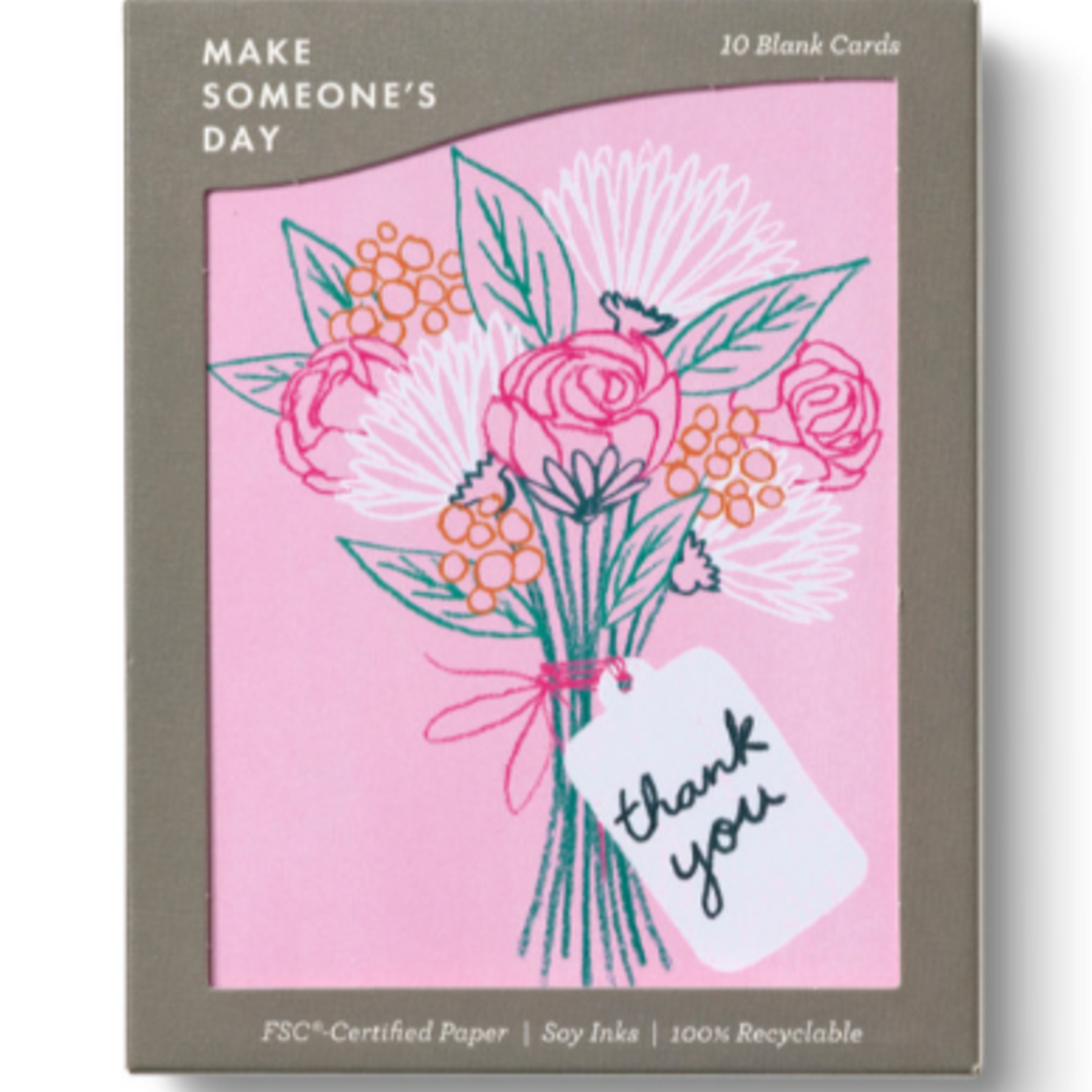 Make Someone's Day - Pink String Bouquet Cards