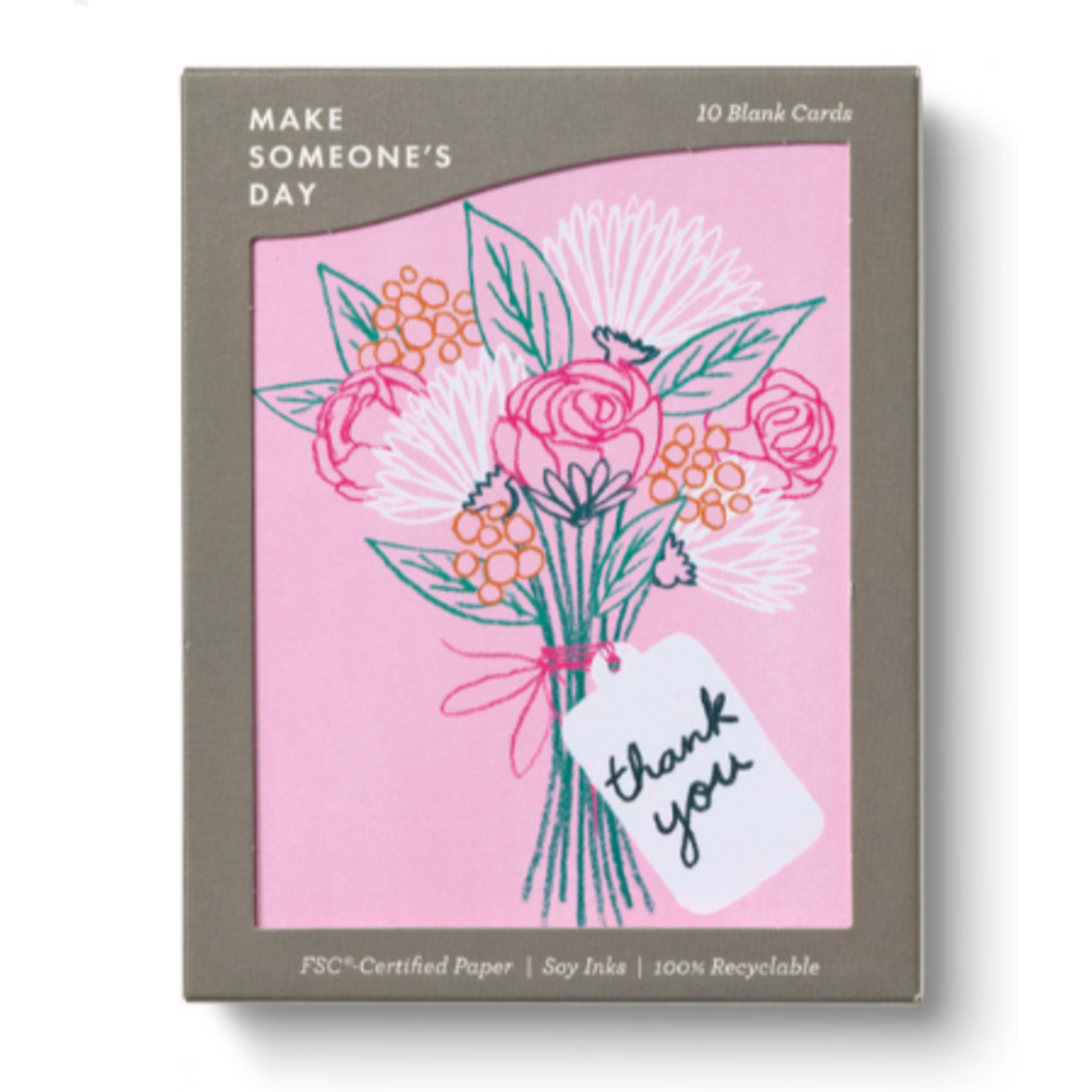 Make Someone's Day - Pink String Bouquet Cards