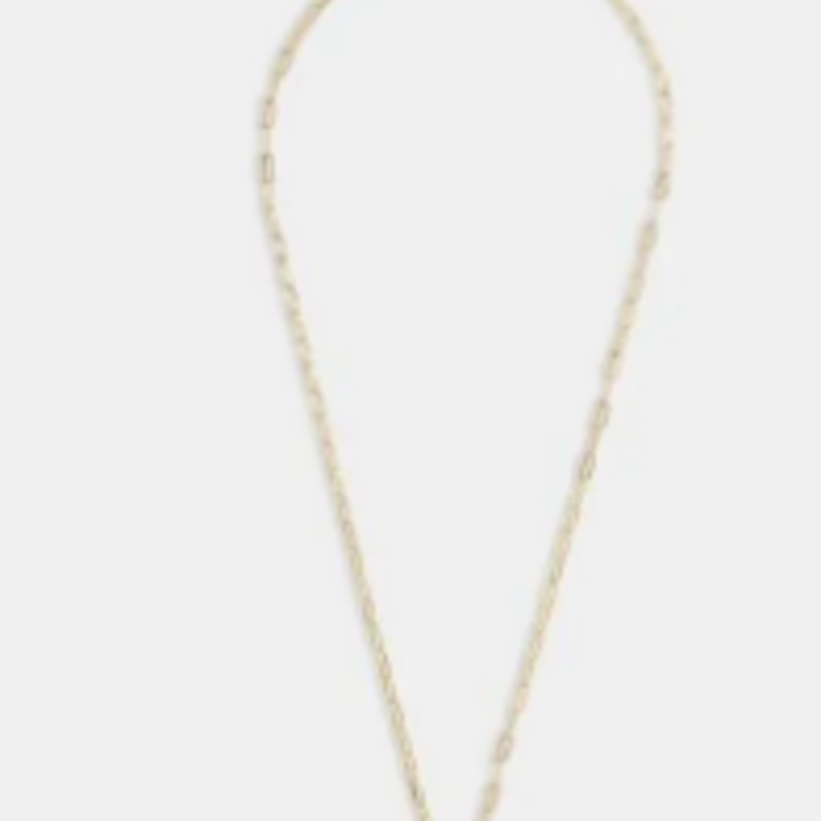A Littles & Co. AL Charm Bar, Paperclip Chain One Charm Clasp Necklace