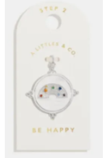 A Littles & Co. AL Charm Bar, Be Happy Medium Charm