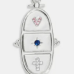 A Littles & Co. AL Charm Bar, Grateful Thankful Blessed Large Charm