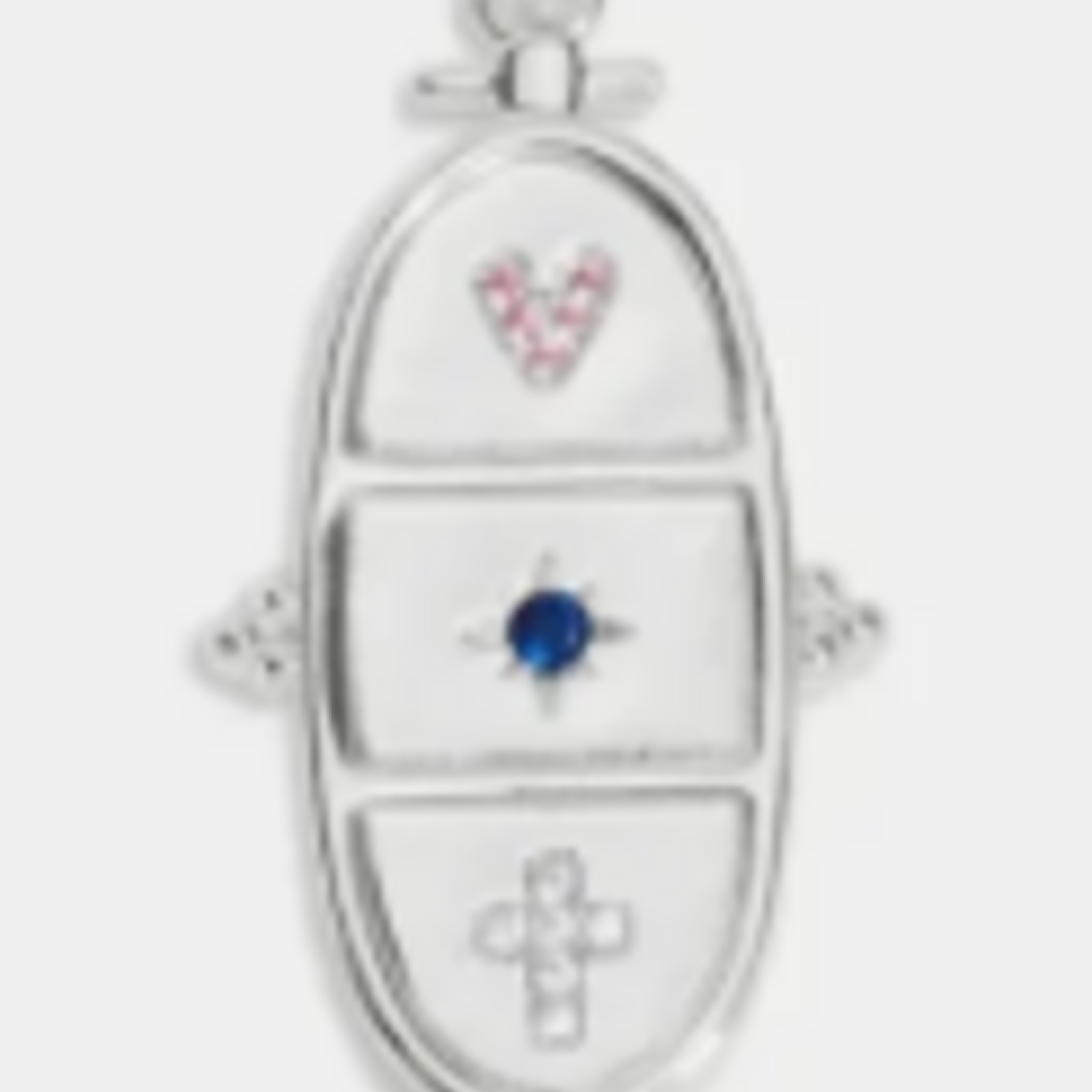 A Littles & Co. AL Charm Bar, Grateful Thankful Blessed Large Charm