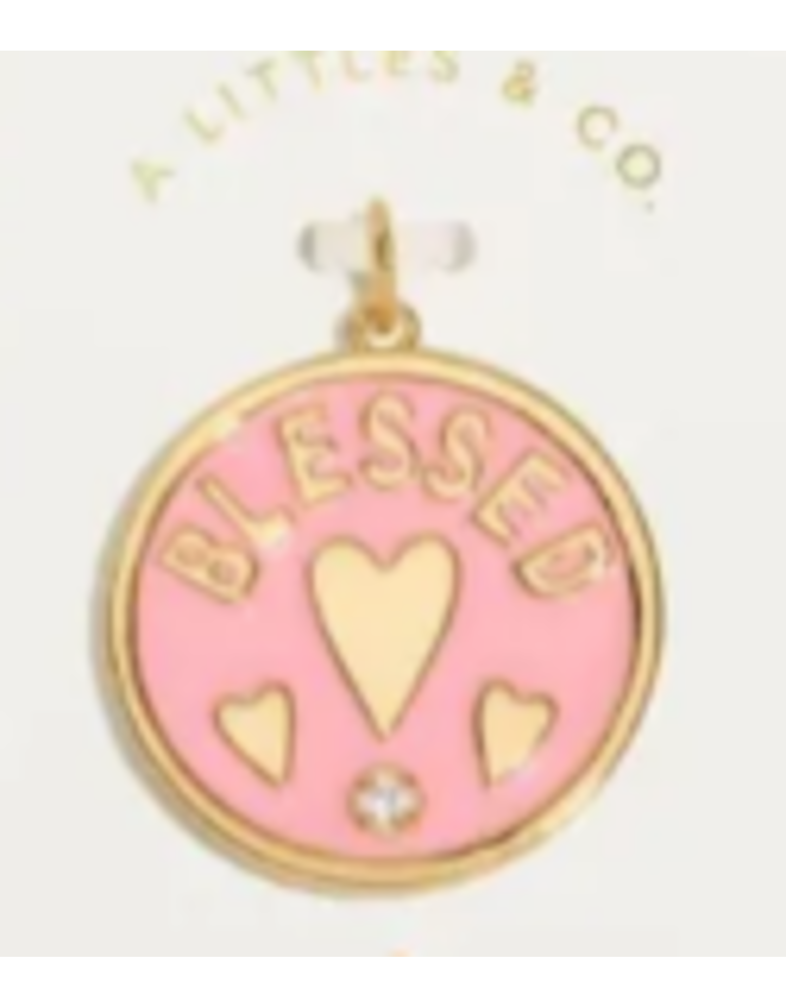 A Littles & Co. AL Charm Bar, Blessed Large Charm