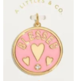 A Littles & Co. AL Charm Bar, Blessed Large Charm
