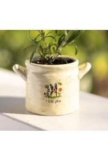 Natural LIfe Small Crock Planter, I Dig You