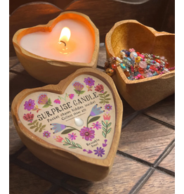 Natural LIfe Surprise Candle, Heart Folk