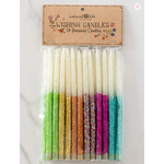 Natural Life Set of 24 Beeswax Wishing Candles, Rainbow