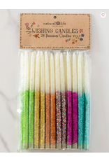 Natural LIfe Set of 24 Beeswax Wishing Candles, Rainbow