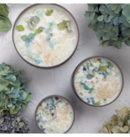 Ash & Rose By The Sea Candle, Hydrangea and Sea Salt, 16 oz