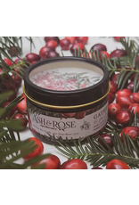 Ash & Rose Gather Here Cranberry Pine Soy Candle, 4 oz