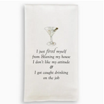 French Graffiti Dishtowel, I Just Fired Myself