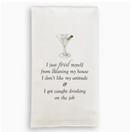 French Graffiti Dishtowel, I Just Fired Myself