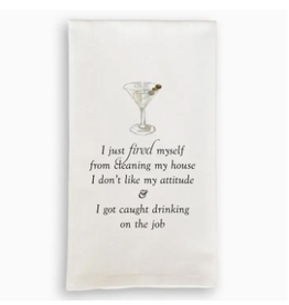 French Graffiti Dishtowel, I Just Fired Myself