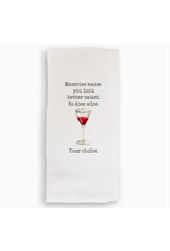French Graffiti Dishtowel, Exercise Makes You Look Better