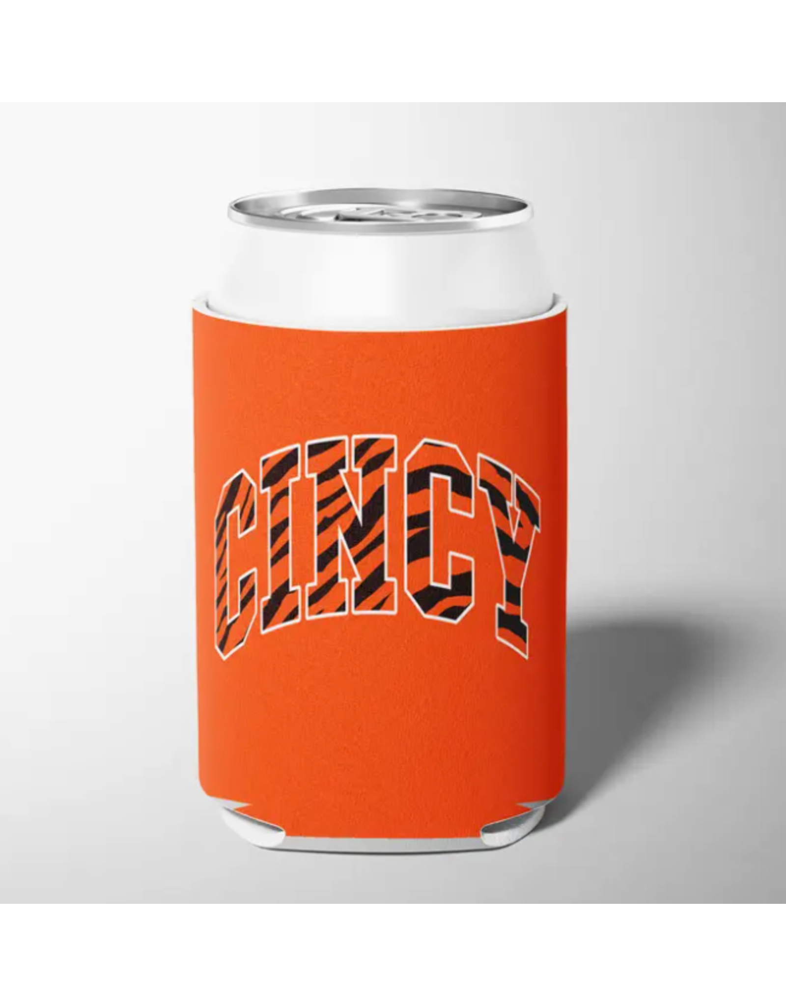 Barrel Down South Cincy Bengal Stripe Can Cooler