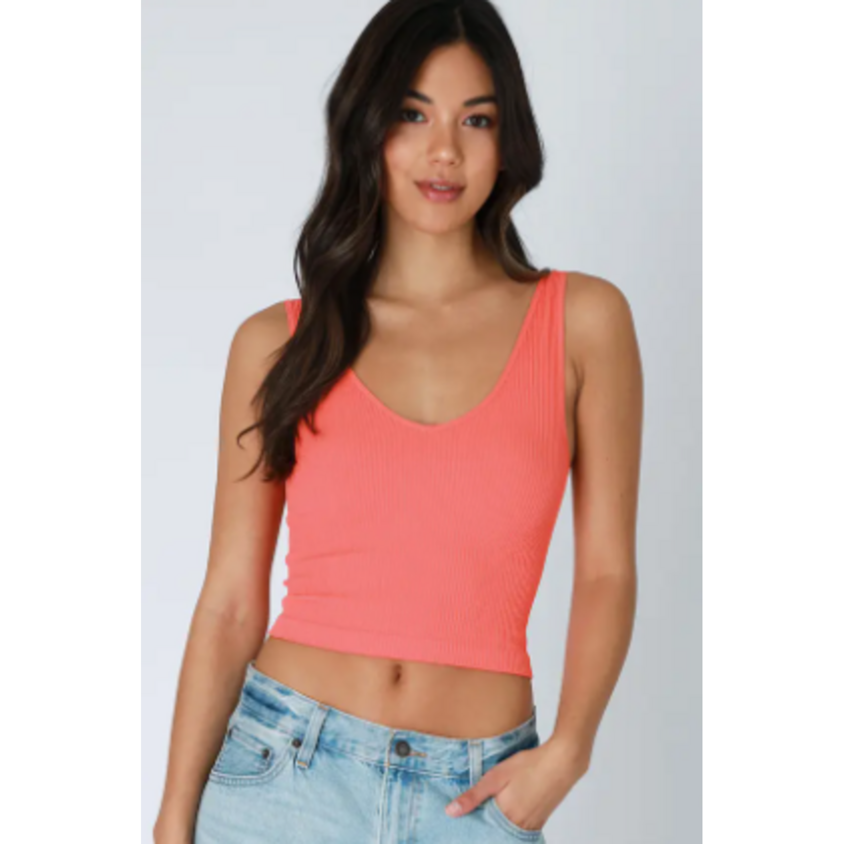 NIKIBIKI  Reversible Ribbed Crop Top