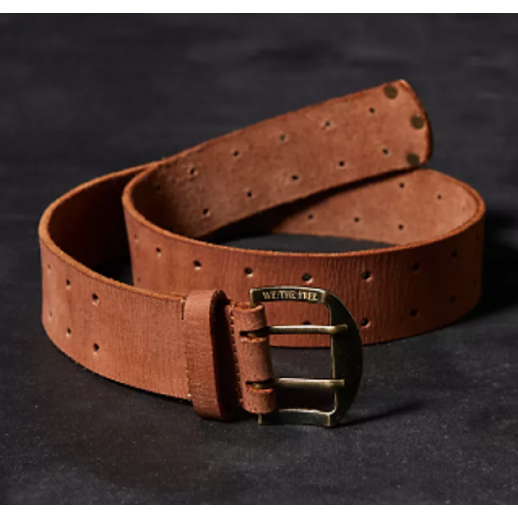 Free People We The Free Double Cross Belt, S/M, brown