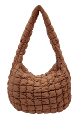 Large Quilted Bag, camel