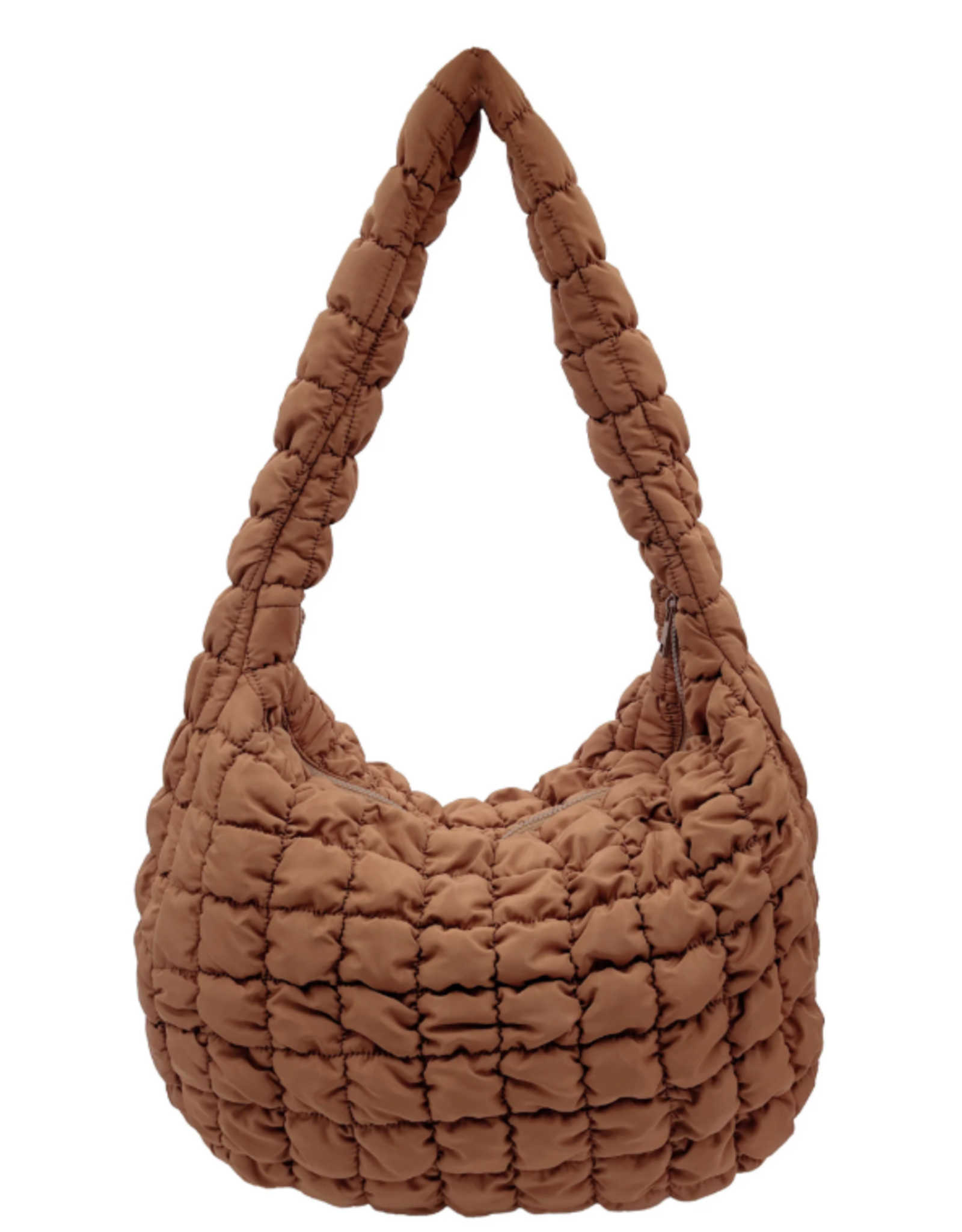 Large Quilted Bag, camel