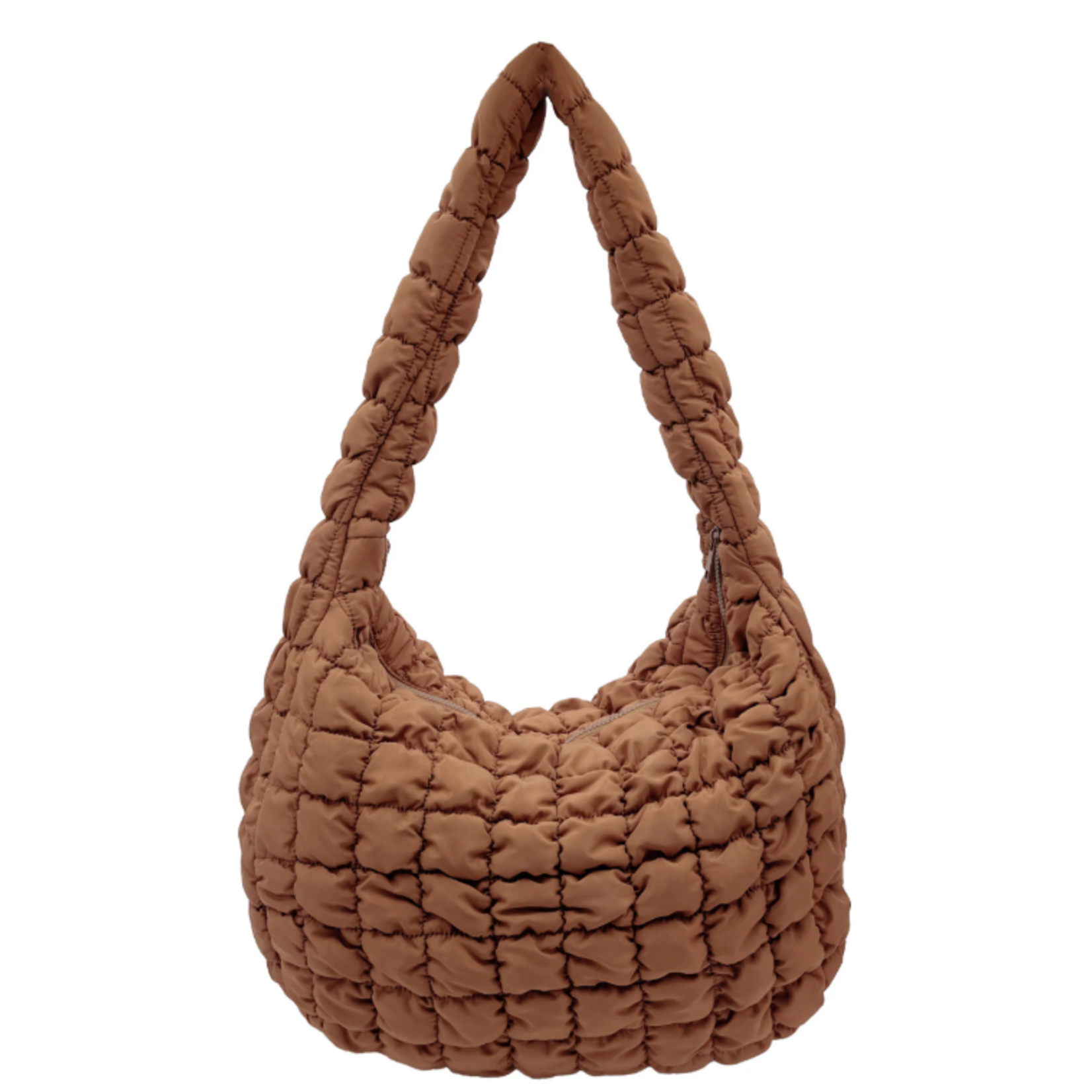 Large Quilted Bag, camel