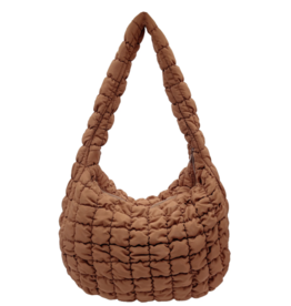 Large Quilted Bag, camel
