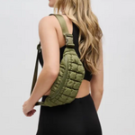 Sol and Solene Resurgence Quilted Puffer Belt Bag,