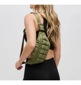 Sol and Solene Resurgence Quilted Puffer Belt Bag,