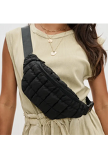 Sol and Solene Resurgence Quilted Puffer Belt Bag,