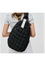 Sol and Solene Match Point Quilted Pickleball Sling Bag w/Caribiner