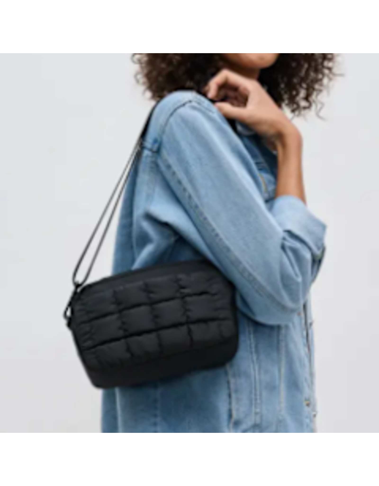 Sol and Solene Inspiration Quilted Puffer Crossbody,